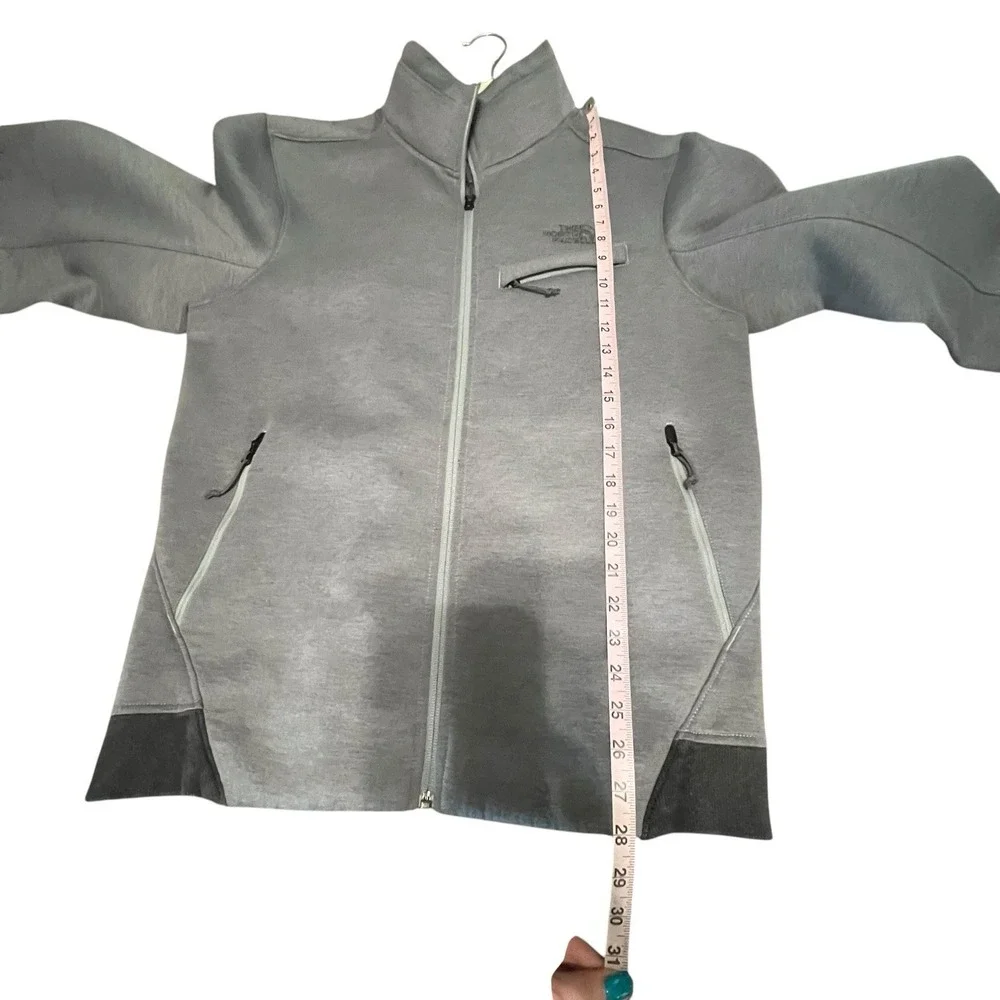 The North Face Thermal 3D Full Zip Jacket Mens‎ Size Large Gray & Black NF0A2TDD